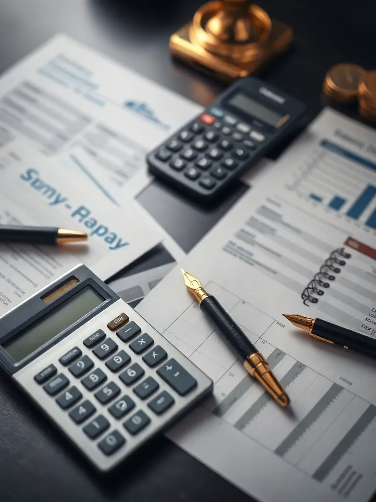 A professional high-angle shot of a clean workspace with a c